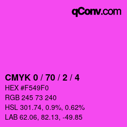 Color code: CMYK 0 / 70 / 2 / 4 | qconv.com