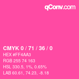 Color code: CMYK 0 / 71 / 36 / 0 | qconv.com