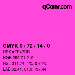 Color code: CMYK 0 / 72 / 14 / 0 | qconv.com