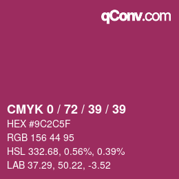 Color code: CMYK 0 / 72 / 39 / 39 | qconv.com