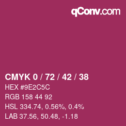Color code: CMYK 0 / 72 / 42 / 38 | qconv.com