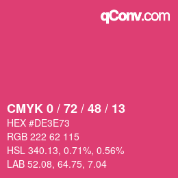 Color code: CMYK 0 / 72 / 48 / 13 | qconv.com