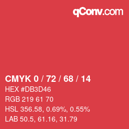 Color code: CMYK 0 / 72 / 68 / 14 | qconv.com