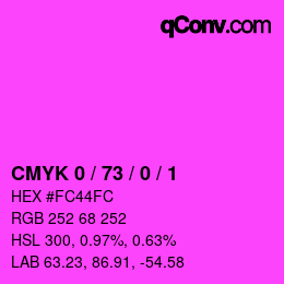 Color code: CMYK 0 / 73 / 0 / 1 | qconv.com