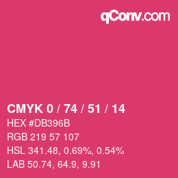 Color code: CMYK 0 / 74 / 51 / 14 | qconv.com