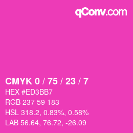 Color code: CMYK 0 / 75 / 23 / 7 | qconv.com