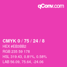 Color code: CMYK 0 / 75 / 24 / 8 | qconv.com