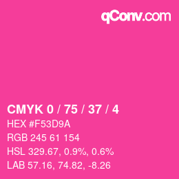 Color code: CMYK 0 / 75 / 37 / 4 | qconv.com