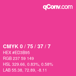 Color code: CMYK 0 / 75 / 37 / 7 | qconv.com