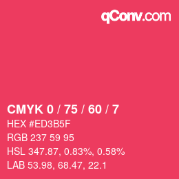 Color code: CMYK 0 / 75 / 60 / 7 | qconv.com