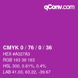 Color code: CMYK 0 / 76 / 0 / 36 | qconv.com