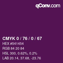 Color code: CMYK 0 / 76 / 0 / 67 | qconv.com
