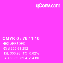 Color code: CMYK 0 / 76 / 1 / 0 | qconv.com