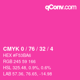 Color code: CMYK 0 / 76 / 32 / 4 | qconv.com
