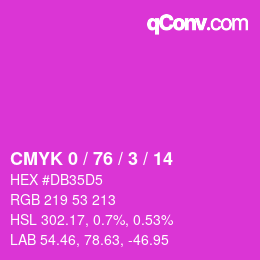 Color code: CMYK 0 / 76 / 3 / 14 | qconv.com