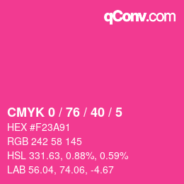 Color code: CMYK 0 / 76 / 40 / 5 | qconv.com