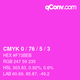 Color code: CMYK 0 / 76 / 5 / 3 | qconv.com