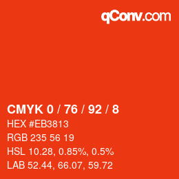Color code: CMYK 0 / 76 / 92 / 8 | qconv.com