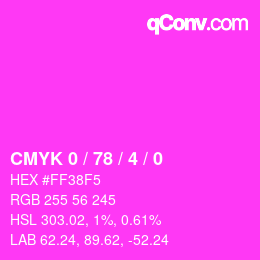 Color code: CMYK 0 / 78 / 4 / 0 | qconv.com
