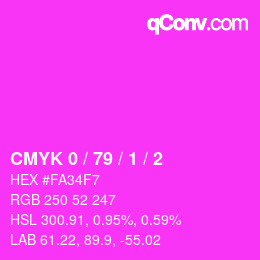 Color code: CMYK 0 / 79 / 1 / 2 | qconv.com