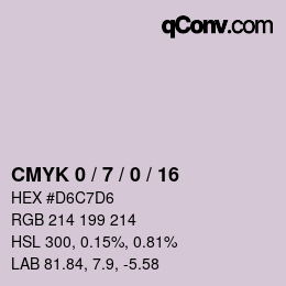 Color code: CMYK 0 / 7 / 0 / 16 | qconv.com