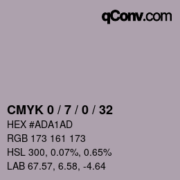 カラーコード: CMYK 0 / 7 / 0 / 32 | qconv.com