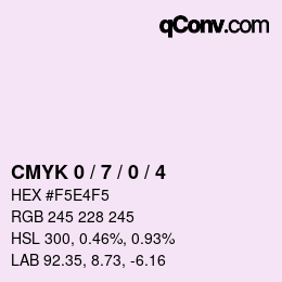 Color code: CMYK 0 / 7 / 0 / 4 | qconv.com