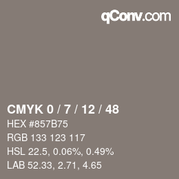 Color code: CMYK 0 / 7 / 12 / 48 | qconv.com