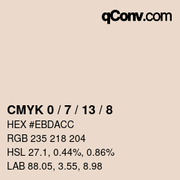 カラーコード: CMYK 0 / 7 / 13 / 8 | qconv.com