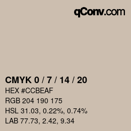 Color code: CMYK 0 / 7 / 14 / 20 | qconv.com