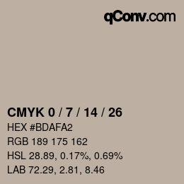 Color code: CMYK 0 / 7 / 14 / 26 | qconv.com