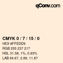 Color code: CMYK 0 / 7 / 15 / 0 | qconv.com