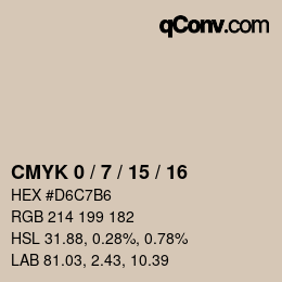 Color code: CMYK 0 / 7 / 15 / 16 | qconv.com