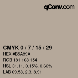 Color code: CMYK 0 / 7 / 15 / 29 | qconv.com