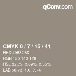 Color code: CMYK 0 / 7 / 15 / 41 | qconv.com