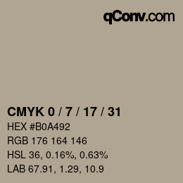 Color code: CMYK 0 / 7 / 17 / 31 | qconv.com