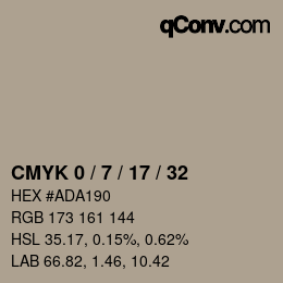 Color code: CMYK 0 / 7 / 17 / 32 | qconv.com