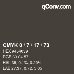 Color code: CMYK 0 / 7 / 17 / 73 | qconv.com
