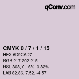 Color code: CMYK 0 / 7 / 1 / 15 | qconv.com