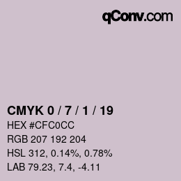 Color code: CMYK 0 / 7 / 1 / 19 | qconv.com