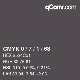 Color code: CMYK 0 / 7 / 1 / 68 | qconv.com