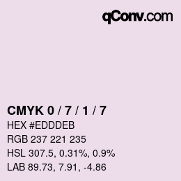 Color code: CMYK 0 / 7 / 1 / 7 | qconv.com