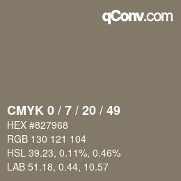 Color code: CMYK 0 / 7 / 20 / 49 | qconv.com