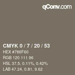 Color code: CMYK 0 / 7 / 20 / 53 | qconv.com