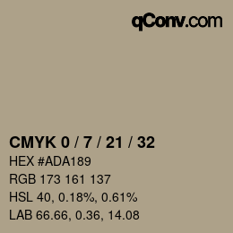 Color code: CMYK 0 / 7 / 21 / 32 | qconv.com