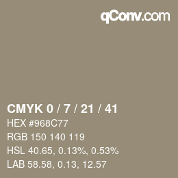 Color code: CMYK 0 / 7 / 21 / 41 | qconv.com