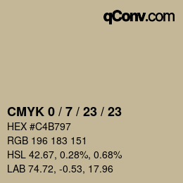 Color code: CMYK 0 / 7 / 23 / 23 | qconv.com