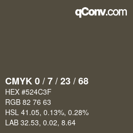 Color code: CMYK 0 / 7 / 23 / 68 | qconv.com
