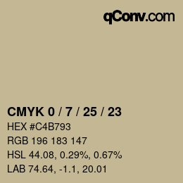 Color code: CMYK 0 / 7 / 25 / 23 | qconv.com