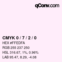 Color code: CMYK 0 / 7 / 2 / 0 | qconv.com